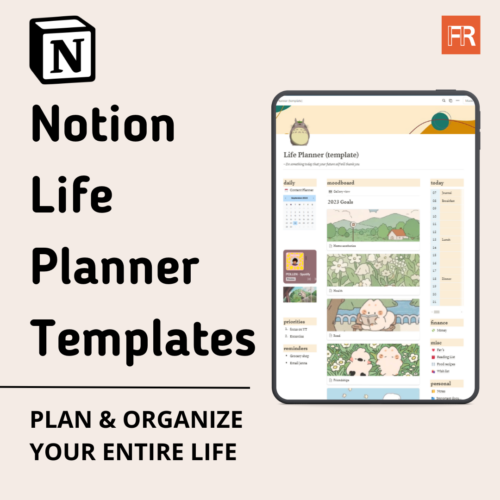 Notion Life Planner Template - Daily and Weekly Planner Layout