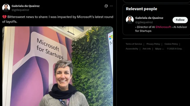 Even Microsoft's AI Director Wasn't Safe from Layoffs